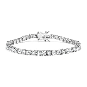 14K White Gold 4-Prong Diamond