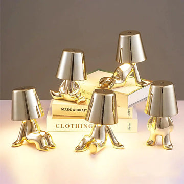 Golden Man LED Touch Lamp