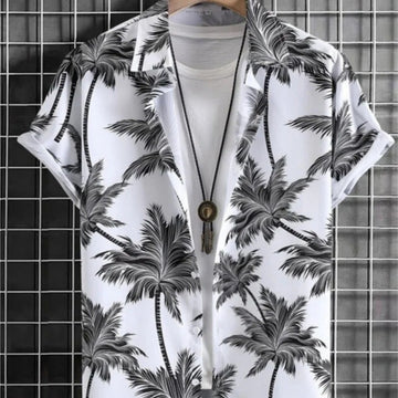 Shirt Hawaii Beach Short-sleeved Clothes 3D Digital Printing